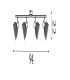 Lance 4 Light Spotlight Bar Black Metal & Bamboo Shade