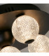Asteroid LED Flush Light Black Metal with Clear Acrylic Balls-3