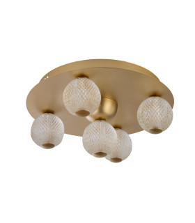 Gold Metal with Clear Acrylic Balls-1