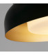 Kendal 2 Light Flush Light Black & Gold Metal with Frosted Diffuser-3