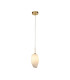 Rocky 1 Light Celling Pendant Satin Brass Metal & Glass-1