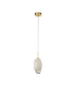 Rocky 1 Light Celling Pendant Satin Brass Metal & Glass-2