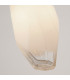 Rocky 1 Light Celling Pendant Satin Brass Metal & Glass-3