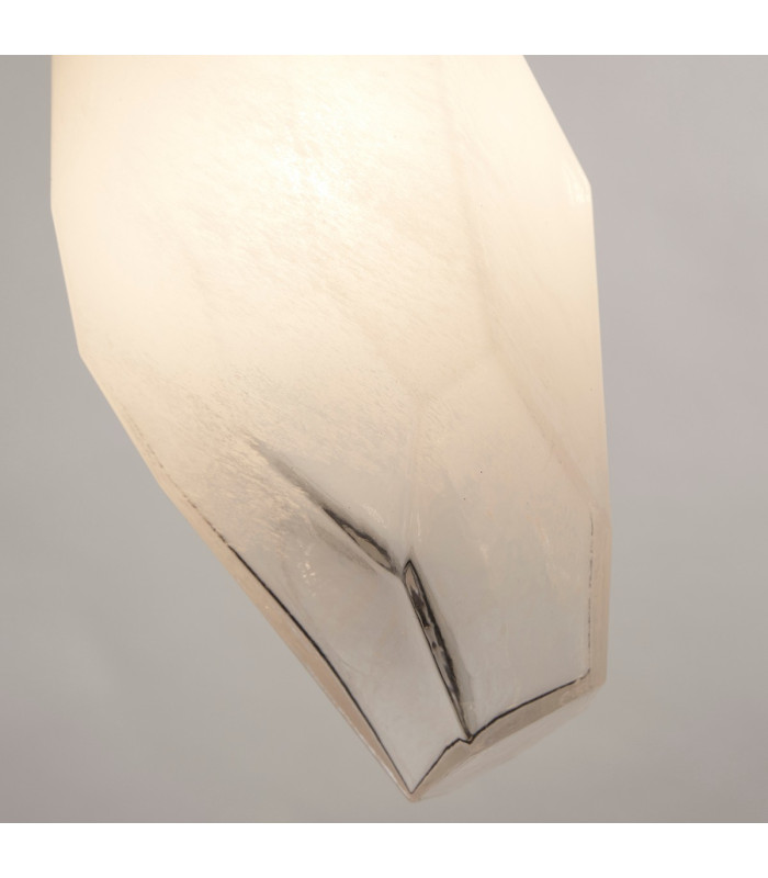 Rocky 5 Light Bar Celling Pendant Satin Brass Metal & Glass-3