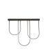 Chime LED Flush Light Ceiling Light Matt Black Metal-1