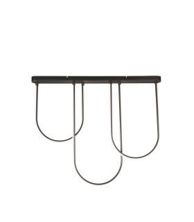 Chime LED Flush Light Ceiling Light Matt Black Metal-1