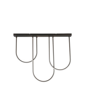 Chime LED Flush Light Ceiling Light Matt Black Metal-2