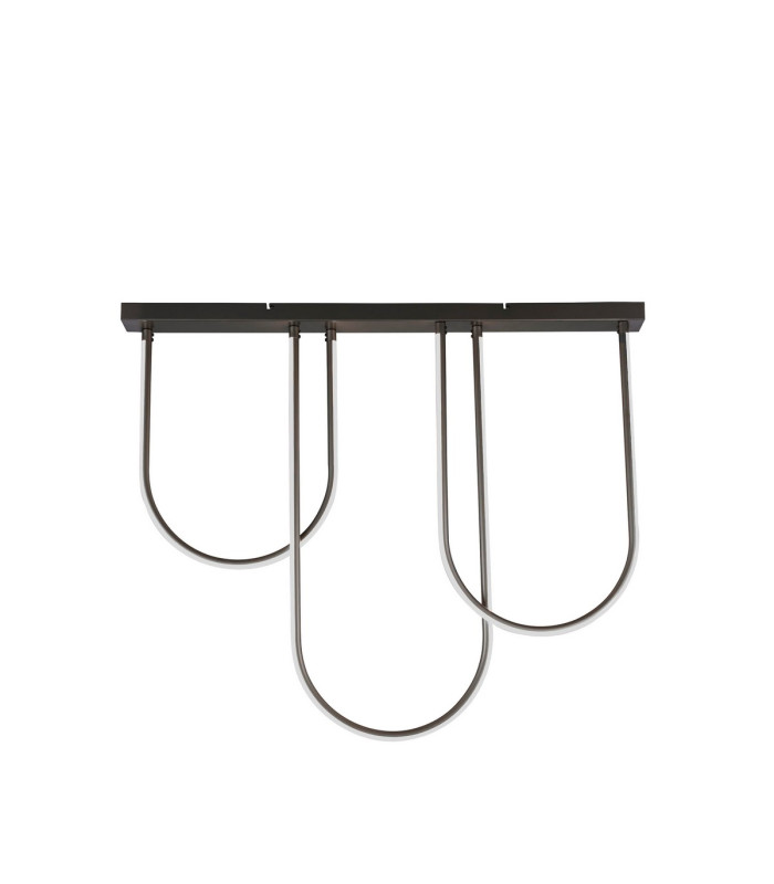 Chime LED Flush Light Ceiling Light Matt Black Metal-2