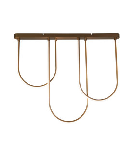 Chime LED Flush Light Bronze Metal-1