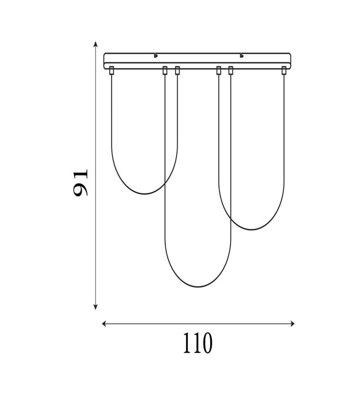 Chime LED Flush Light, Bronze Metal