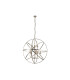Orbit 8 Light Spherical Celling Pendant Antique Brass Metal-1