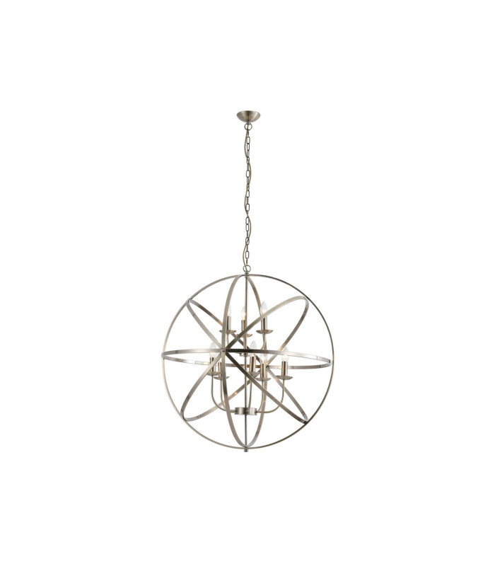 Orbit 8 Light Spherical Celling Pendant Antique Brass Metal-1