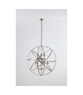 Orbit 8 Light Spherical Celling Pendant Antique Brass Metal-2