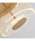 Deco LED Flush Light Gold Metal and Clear Acrylic-3
