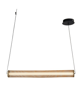 Thread LED Celling Pendant Gold Mesh and Matt Black-1