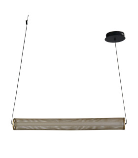 Thread LED Celling Pendant Gold Mesh and Matt Black-2