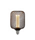 Wire Mesh Effect Drum Lamp Black Metal-1