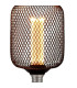 Wire Mesh Effect Drum Lamp Black Metal-3
