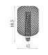 Wire Mesh Effect Drum Lamp Black Metal