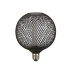 Wire Mesh Effect Globe Lamp Black Metal-2