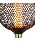 Wire Mesh Effect Globe Lamp Black Metal-3