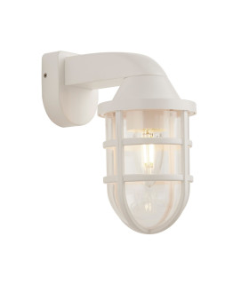 Seaside Outdoor Wall Lantern White Plastic