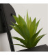 Lunar Wall Lamp Black Metal & Opal Glass-3