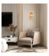 Empire 2 Light Wall Lamp Satin Brass Metal & Champagne Crystal-4