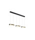 Aerial 3 Light LED Bar Celling Pendant Gold and Black Metal-1