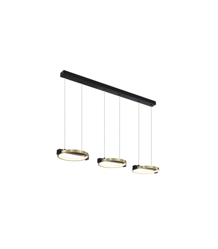 Aerial 3 Light LED Bar Celling Pendant Gold and Black Metal-1