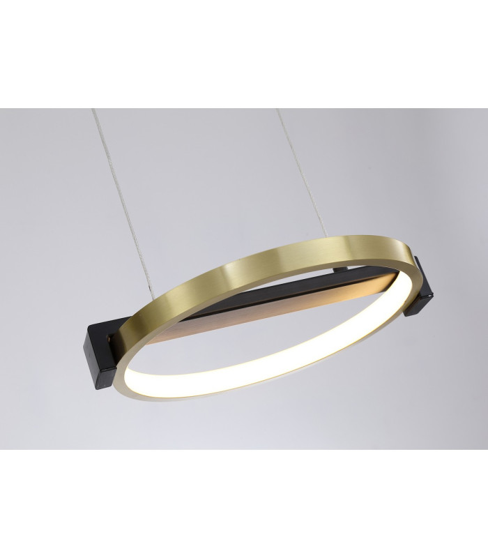Aerial 3 Light LED Bar Celling Pendant Gold and Black Metal-3
