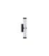Clamp Wall Lamp Black Metal Ribbed Clear & Opal Diffuser-2