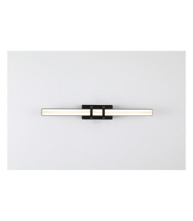 Parma LED Wall Lamp Matt Black Metal & Clear Glass-1