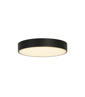 Palma LED Flush Light Black Polycarbonate with White Diffuser-1