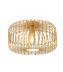 Crib Flush Light Ceiling Light - Matt Gold Metal-1