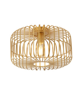 Crib Flush Light Ceiling Light - Matt Gold Metal-1