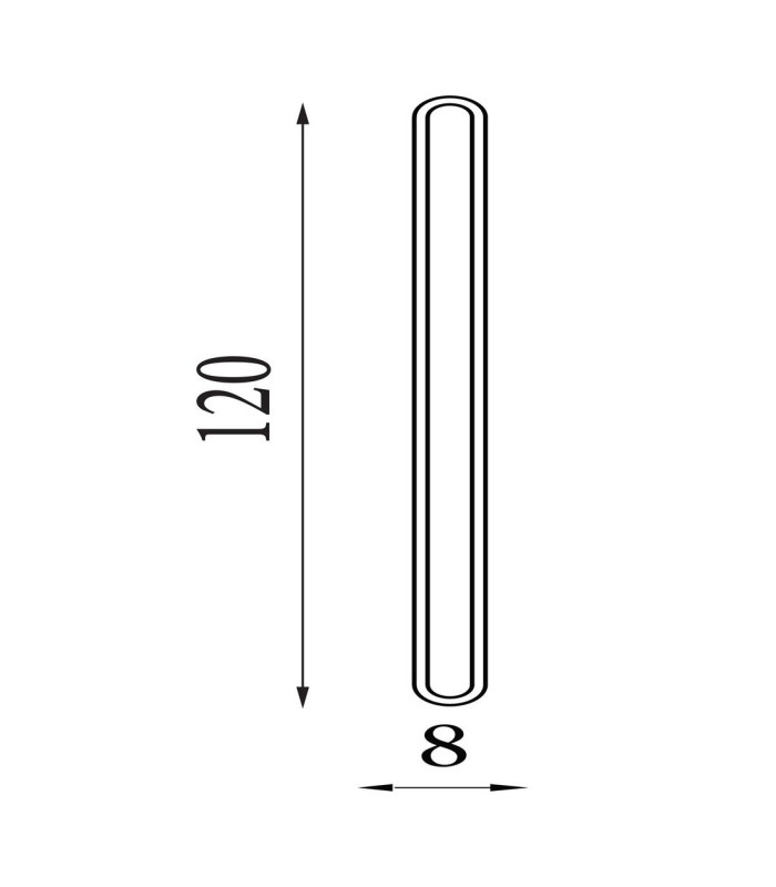 Bordo LED Outdoor Wall Lamp, Length 1200mm, Black