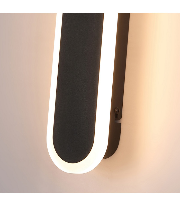 Bordo LED Outdoor Wall Lamp Length 300mm Black-3