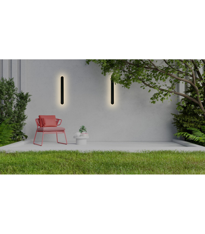 Bordo LED Outdoor Wall Lamp Length 600mm Black-4