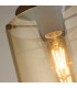 Sweden 1 Light Flush Light Ceiling Light - Mocha Metal & Amber Glass-3