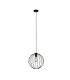 Rondo Spherical Wire Celling Pendant Black Metal