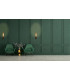 Sweden II 1 Light Wall Lamp Mocha Metal & Amber Glass-4