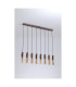 Sweden II 8 Light Bar Celling Pendant Mocha Metal & Amber Glass-2
