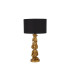 3 Wise Monkey Table Lamp Gold Resin & Black Shade-1
