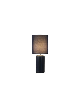 Groove 1 Light Table Lamp Navy Blue with matching Shade-1