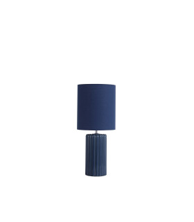 Groove 1 Light Table Lamp Navy Blue with matching Shade-2