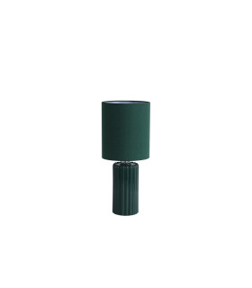 Groove 1 Light Table Lamp Olive Green with matching Shade-2