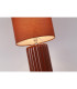 Groove 1 Light Table Lamp Burnt Orange with matching shade-3