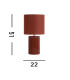 Groove 1 Light Table Lamp Burnt Orange with matching shade-4