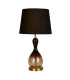 Marakesh 1 Light Table Lamp Satin Brass Metal Black Ombre Glass-1